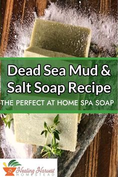 I wanted a spa soap. A soap that would nourish my body, exfoliate my skin and have anti-bacterial properties. That's when I came up with this Dead Sea Mud & Salt Hot Process Soap Recipe! Using salt in soap recipes can be a little worrisome so I'll walk you through what to expect and how to make the perfect bar of soap. #soapmaking #homemadesoap #hotprocesssoap #saltsoap #essentialoils Sea Salt Soap, Salt Soap, Spa Soap, Perfect Bar, Natural Beauty Remedies, Dead Sea Mud