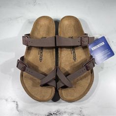 Nwt Size 34 Mayari Birko Flor Mocha Birkenstocks. Says Size Is Boys, Can Be Worn As Girls Too! Questions? Leave A Comment Below! #Birkenstocks #Shoes #Sandals #Summer Brown Flip Flops For Outdoor Spring Use, Brown Non-slip Round Toe Flip Flops, Adjustable Brown Slides For Beach, Casual Brown Flip Flops With Buckle Closure, Brown Round Toe Footbed Sandals For Outdoor, Brown Adjustable Closed Toe Footbed Sandals, Brown Round Toe Flip Flops For Outings, Brown Cushioned Sandals For Outings, Adjustable Brown Footbed Sandals For Outdoor