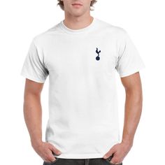 **Product Description: Unisex Tottenham Hotspur FC Fan T-Shirt with Embroidered Logo**Show your true colors with our Unisex Tottenham Hotspur FC Fan T-Shirt, featuring a beautifully embroidered club crest. Whether you're chanting in the stands at Tottenham Hotspur Stadium or watching the match at your local pub, this tee is the perfect way to display your Spurs pride.**A Rich HeritageCelebrate the illustrious history of Tottenham Hotspur FC every time you put on this shirt. With its roots dating White Crew Neck Shirt With Embroidered Logo, Tottenham Hotspur Stadium, Spurs Fans, Tottenham Hotspur Fc, Tottenham Hotspur, Embroidered Shirt, Relaxed Style, Unisex Design, Tshirt Logo