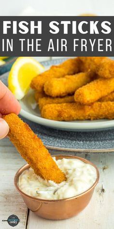 These delicious Air Fryer Fish Sticks have a crispy crunchy outside with flaky perfectly cooked fish inside. Simple for fast dinners or snacks, they’re also easy enough for kids to make on their own.