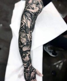 a person with a tattoo on their arm