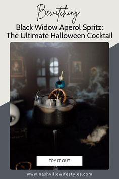 black widow aperoli spritz the ultimate halloween cocktail