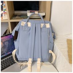 Large :Height 40CM* Thickness 19CM * Width 27CMSmall :Height 33CM* Thickness 15CM * Width 22CMCoin Purse:Height 7CM* Thickness 2CM * Width 10CMNote: 1 Inch=2.54 CM; 1 CM=0.39 Inch , Buyer Questions & AnswersFor Back To School? ---------YES Fit A4 Notebook Textbook ? -----YES 15 inch Laptop Fit ? ------YES For Casual Walking?---------YESIt Is Waterproof? -------YESIf you like it, add to Cart and Wish List.Make it easier for you to find it [23y 8m 10d] Travel Bagpack, A4 Notebook, Backpacks Travel, Women Backpack Travel, Korea Style, Junior High School, Junior High, Korea Fashion, Save The Planet