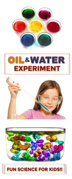 Oil And Water Experiment, Water Experiments For Kids, Vetenskapliga Experiment, Water Science Experiments, Water Experiments, Science Week, Science Camp, Summer Science, Kid Experiments