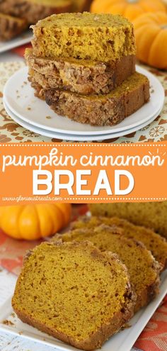 Pumpkin Cinnamon Bread, fall food ideas, pumpkin recipes, breakfast, snack, dessert Pumpkin Cinnamon Bread, Cinnamon Streusel Topping, Pumpkin Bread Easy, Oh Sweet Basil, Moist Pumpkin Bread, Pumpkin Recipe, Pumpkin Recipes Dessert, Pumpkin Bread Recipe