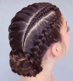 Dutch Braid Hairstyles, Bun Hairstyle, Peinados Fáciles Para Cabello Corto, Braid Hair, Braided Hair, Braided Hairstyles Tutorials, Easy Hairstyles For Long Hair, Hair Tutorials, Box Braids Hairstyles