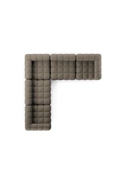 the letter f is made up of small cubes