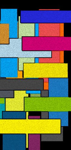 an abstract background consisting of multicolored lines and rectangles in various colors