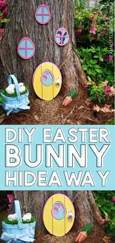 an easy diy easter bunny hideaway for kids