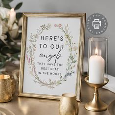 there's to our angels they have the best seat in the house printable sign