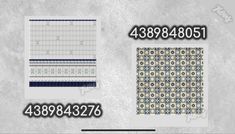 three different types of tiles and numbers