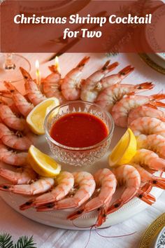 Plump shrimp served with a tangy marinara sauce, a simple and elegant festive appetizer for two. Dinner For 2 Ideas, Cozy Christmas Dinner, Spicy Marinara Sauce