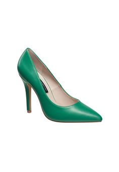 French Connection Sierra Pointed Heels for Women.Manmade UpperManmade LiningManmade Outsole4" Heel heightPump available in sizes 6,6.5, 7,7.5,8,8,5,8,10,11 | Women's Sierra Pump by French Connection in Dark Green (Size 8 M) Gift Card Number, Heels For Women, Pointed Heels, White Pumps, Woman Within, Swimsuits For All, French Connection, Dress Accessories, Dark Green