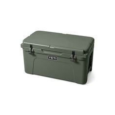 YETI Tundra 65 Hard Cooler, Camp Green. Overnight Camp, Tiny Hair Clip, Yeti Tundra, Drinks And Food, Yeti Coolers, Ice Chest, Cool Box, Backyard Barbecue, Red Fish