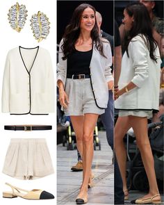 Meghan Style, Estilo Meghan Markle, Wheelchair Basketball, Meghan Markle Outfits, Shirt Styling, Meghan Markle Style, Ladylike Style, Invictus Games, Summer Work Outfits