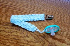 Crochet Pattern Pacifier Holder, Pacifier Clip Diy