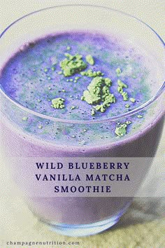 Matcha Smoothie, Smoothie Diet Plan, Matcha Drink, Matcha Recipe, Smoothie Detox, The Smoothie Diet, Wild Blueberries, Increased Energy, Smoothie Shakes