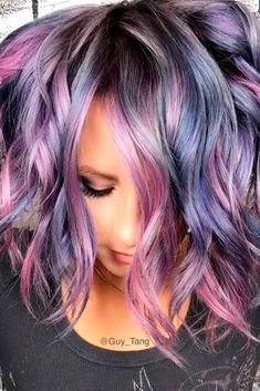 Purple Ombre Hair, Decoration Photography, Brown Ombre Hair, Brunette Color, Diy Home Decor Ideas, Purple Ombre, Cup Of Joe