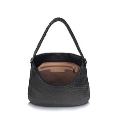 The Ziza Wonder Hobo features an elegant, yet functional, woven structure, meticulously handwoven in Le Marche, Italy. Made from buttery-soft leather, this bag features a zippered closure to keep everything secure and a convenient interior pocket. With its elevated details, this bag is the perfect touch for any outfit looking for both versatility and sophistication. Modern Woven Leather Hobo Bag For Daily Use, Elegant Woven Leather Hobo Bag For Travel, Luxury Woven Leather Everyday Bucket Bag, Luxury Woven Leather Bucket Bag For Everyday Use, Modern Travel Hobo Bag In Woven Leather, Modern Woven Leather Hobo Bag For Travel, Modern Travel Hobo Bag With Woven Leather, Elegant Intrecciato Hobo Bag For Travel, Luxury Woven Hobo Bag For Daily Use