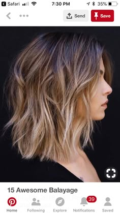 Ombré Balayage, Layered Haircuts For Women, Textured Haircut, Brunette Balayage, Medium Bob Hairstyles, Balayage Blonde, Haircuts For Wavy Hair, Ombré Hair, Short Layered Haircuts