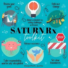 a poster with the words saturn rx tokit and other things in it