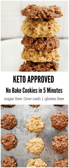 no bake cookies in 5 minutes are the perfect way to make keto - approved desserts