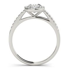 This elegant ring features 1/4 ctw. of brilliant diamonds that reach down the band. A 0.55 - 5.62 ct. cushion shape stone can be set with this ring.This ring can be customized for other stone sizes or shapes. Please contact us for assistance. Classic Halo Diamond Ring For Proposal, Cubic Zirconia Asscher Cut Ring With Halo Setting, Cubic Zirconia Asscher Cut Halo Diamond Ring, Diamond White Asscher Cut Ring With Halo Setting, Diamond White Asscher Cut Halo Wedding Ring, Luxury Asscher Cut Diamond Ring With Halo, Timeless Asscher Cut Diamond Ring With Halo Setting, Lab Grown Diamond Ring With Halo Setting Emerald Cut, Radiant Cut Cubic Zirconia Halo Ring