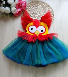 Toddler HEI HEI the Rooster INSPIRED  dress, Kids Chicken tutu costume, Baby Red Blue Yellow by Moana inspired romper, Halloween dress girl All dresses are handmade and with the high quality. We make this dress from a soft velvet, satin  and a soft tulle fabrics, with the cotton lining inside. Before order please, check your child's measurements on the size chart. Make sure the dimensions are correct. If there is no measurement in the table, you can send us your kid's measurements as a message. Hey Hey Moana Chicken Costume, Cute Halloween Dress-up Costumes, Whimsical Summer Tutu Dress For Playtime, Fun Multicolor Tutu Dress For Dress-up, Princess Style Multicolor Tutu Dress For Playtime, Multicolor Costume Dresses For Halloween, Multicolor Princess Tutu Dress For Costume, Princess Style Multicolor Tutu Costume Dress, Multicolor Tulle Tutu Dress For Costume Party