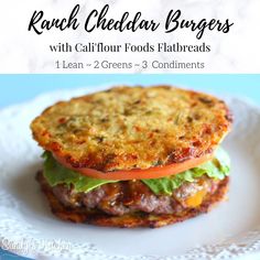 Juicy Hamburgers, Cheddar Burger, Green Meals