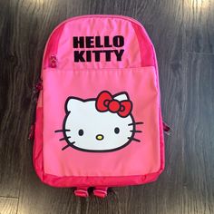 Hello Kitty Backpack With Separate Laptop Zipped Section. Brand New Measuring Approx 12.5" Wide X 17" Tall Pink Hello Kitty Backpack For End Of School Year, End Of School Year Pink Hello Kitty Backpack, End Of School Year Hello Kitty Pink Backpack, Pink Hello Kitty Backpack For Back To School, Pink Hello Kitty School Backpack, Playful Hello Kitty Backpack For Back To School, Playful Hello Kitty School Backpack, Hello Kitty Backpack For Back To School, Hello Kitty Print Backpack For Back To School