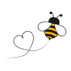 Honey Bee Drawing, Bee Illustrations, Bee Flying, Bee Icon, Aesthetic Health, Bee Classroom, Tattoo Health, Bee Pictures