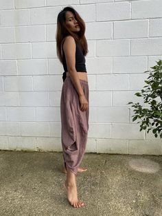 "ITEM INFORMATION Fabric: 100% Cotton Waist band: 24\" before stretch Hips: 66\" circumference Length: 38\" Fit best for size US2 to US6" Pants Custom, Dye Pants, Stretch Hips, Black Kaftan, Relaxed Pants, Relax Pants, Cotton Kaftan, Music Festival Outfit, Beach Pants