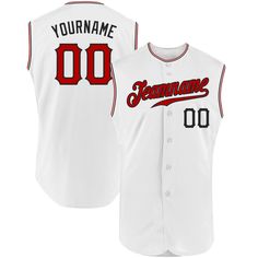 a white baseball jersey with the name and number on it, that reads your name