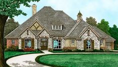 this is an artist's rendering of these european style homeplanstyles