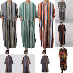 Casual Multicolor Nightgown For Bedtime, Casual Multicolor Nightgown For Loungewear, Casual Multicolor Nightgown For Sleep, Casual Multicolor Summer Nightgown, Multicolor Relaxed Fit Long Sleeve Sleepwear, Casual Long Sleeve Cotton Nightgown, Multicolor Long Sleeve Relaxed Fit Sleepwear, Casual Multicolor Nightgown For Spring, Green Cotton Nightgown For Loungewear