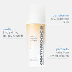 Melting Moisture Masque, Moisturizing Face Mask | Dermalogica® Moisturizing Face Mask, Skin Dryness, Linoleic Acid, Hydrating Mask, Facial Oil, Lavender Oil, Skin Protection, Aging Skin, Smooth Skin