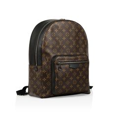 The perfect balance between fashion and function, Louis Vuitton presents their Josh backpack carefully crafted from monogram Macassar canvas. This bag is the ideal accessory for anyone on-the-go. Whether you're travelling, going to work, going to school, or just running errands - this backpack is sure to keep you in style while holding everything you may need. The Josh keeps all your essentials organized and in place with the several interior compartments. It's roomy and lightweight while remaining sleek, stylish and sophisticated. The perfect companion for any active individual, the Josh is a true must-have. SPL Exterior Monogram canvas Black leather handles, top, and lining Silver tone hardware Front zip pocket Louis Vuitton embossed leather logo Top handle Two straps Excellent condition Louis Vuitton School Bag, Louis Vuitton Presents, Going To School, Timeless Handbag, Exclusive Bag, Luxe Fashion, Chic Me, Dior Shoes, Brown Canvas