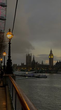 the big ben clock tower towering over the city of london