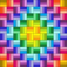 an image of a colorful pattern that looks like it is made out of squares