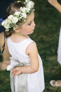 Flower Girl Crown White Roses, White Rose Flower Crown, Wearable Florals, White Flower Girl Crown, Flower Girl Crown Wedding, White Flower Crown Wedding, Flower Crown White, Kevin 11