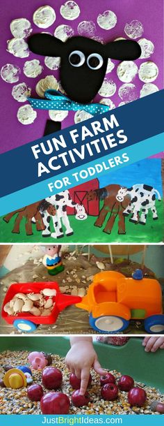 the farm activities for toddlers are fun and easy to do with their own hands