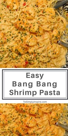 easy bang bang shrimp pasta with parmesan cheese