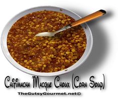 the chili macaroni chow corn soup is ready to be eaten