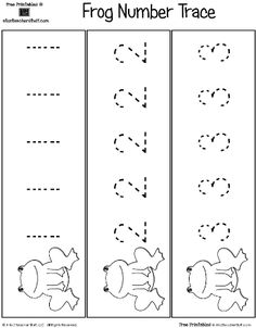 a printable worksheet for the number trace