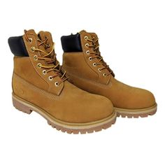 Premium Water Resistant Men's Leather Work Boots with Natural Blend Rubber Outsole - Wheat - CS188H8G4EA - Men's Shoes, Boots, Work & Safety  #WorkSafety #Men's #Shoes # #Boots # #Work #& #Safety Air Force Boots, Winter Boots Men Snow, Rubber Sole Boots, Jungle Boots, Shopping Shoes, Leather Work Boots, Cheap Boots, Steel Toe Work Boots, Boot Companies