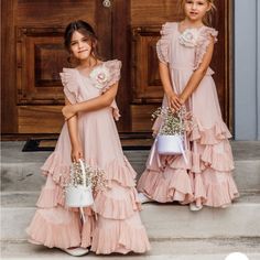 Bnwt Dollcake Dress Flowergirls Dress Pink, Dollcake Dress, Flower Girl Dresses Pink, Young Bridesmaid Dresses, Dollcake Dresses, Blush Flower Girl Dresses, Matching Bridesmaids, Pink Flower Girl Dresses, Frock Dress