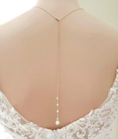 Rose Gold Backdrop Wedding Necklace-Ginger - PoetryDesigns Gold Backdrop Wedding, Wedding Necklace Simple, Rose Gold Backdrop, Gold Wedding Necklace, Gold Necklace Wedding, Wedding Jewelry For Bride, Gold Backdrop, Crystal Wedding Jewelry, Dainty Rose