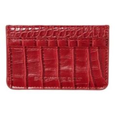 B-Low The Belt Croc Embossed Card Case New With Tag In Package A Gorgeous Crocodile Case With Slip Pockets, Slit Pockets On The Top, And A Gold Tone Zipper Closure On The Back. It's Especially Beautiful In This Rich Jewel Tone Red! B-Low The Belt Card Holder Croc Embossed Vegan Leather Red Zipper Pocket Dimensions: 4.3" X 4.3" X 2.75" 100% Vegan Faux Leather Back Zipper Pocket Front Card Slots Smoke-Free, Pet-Free B-Low The Belt Red Croc Embossed Card Case With Zipper Pocket New With Tag Fab Fit Fun Box, B Low The Belt, Mini Coin Purse, Jewel Tone Colors, Red Wallet, Card Case Wallet, Leather Card Case, Belt Bags, Pocket Wallet