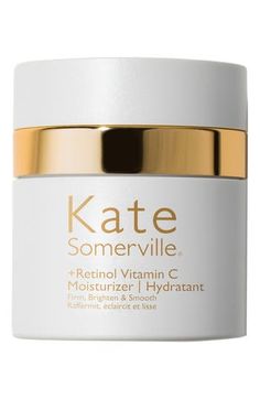 What it is: A uniquely formulated moisturizer cream with anti-aging superstars retinol and vitamin C.What it does: This rich three-in-one formula firms, brightens and nourishes skin to help visibly improve texture, tone and the look of fine lines and wrinkles. Added plant extracts and antioxidants help soothe skin and neutralize free radicals that can cause premature aging. Retinol diminishes the look of fine lines and wrinkles and improves skin's texture and firmness; 100% vitamin C brightens a Vitamin C And Retinol, Retinol And Vitamin C, Vitamin C Moisturizer, Face Cream For Oily Skin, Retinol Vitamin C, Best Anti Aging Skin Care, Best Face Cream, Acne Prone Skin Care, Oily Skin Acne