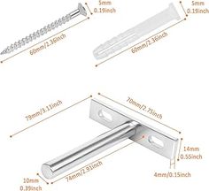 an image of a door handle with measurements